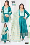 Royal Queen By Blue Hills Rayon Foil Printed Anarkali Kurti Set